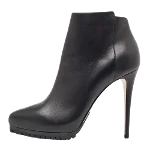 Black Leather Le Silla Boots
