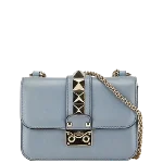 Blue Leather Valentino Shoulder Bag