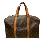 Brown Canvas Louis Vuitton Sac Souple