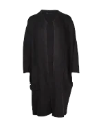 Black Plastic Maje Cardigan