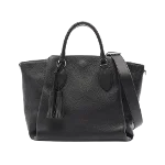 Black Leather Louis Vuitton Mahina