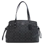 Black Plastic Coach Tote