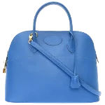 Blue Leather Hermès Bolide