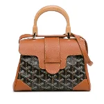 Brown Leather Goyard Handbag