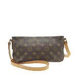 Brown Leather Louis Vuitton Trotteur