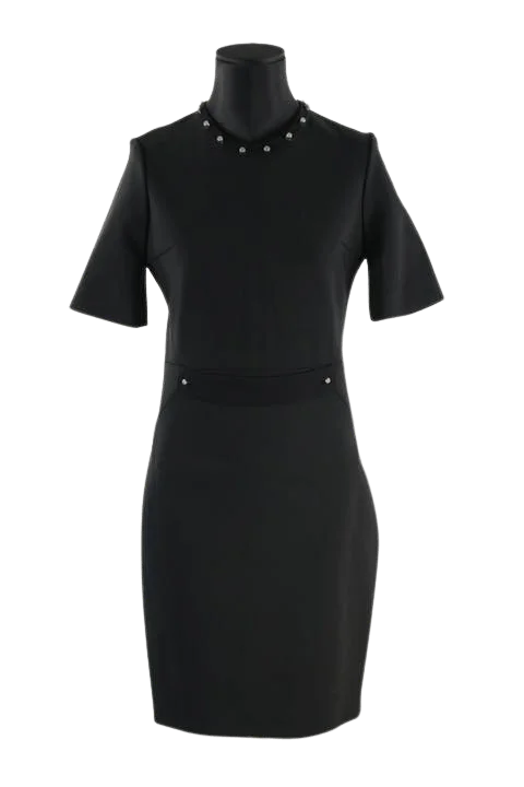 Black Polyester Mugler Dress