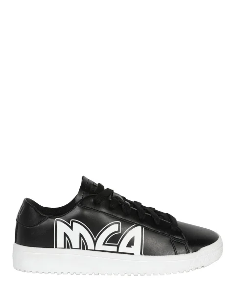 Black Leather Alexander McQueen Sneakers