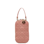 Pink Leather Dior Lady Dior