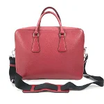 Red Leather Prada Briefcase