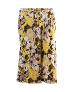 Yellow Silk Celine Skirt