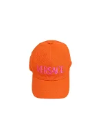 Orange Polyester Versace Hat