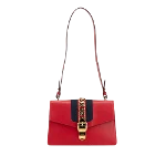 Red Leather Gucci Sylvie