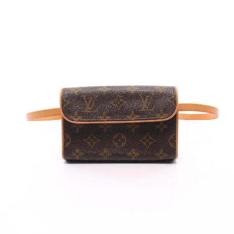 Brown Leather Louis Vuitton Belt Bags