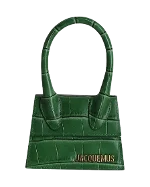 Green Leather Jacquemus Le Chiquito