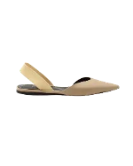 Beige Leather Proenza Schouler Flats