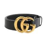 Black Leather Gucci Belt