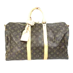 Brown Canvas Louis Vuitton Keepall