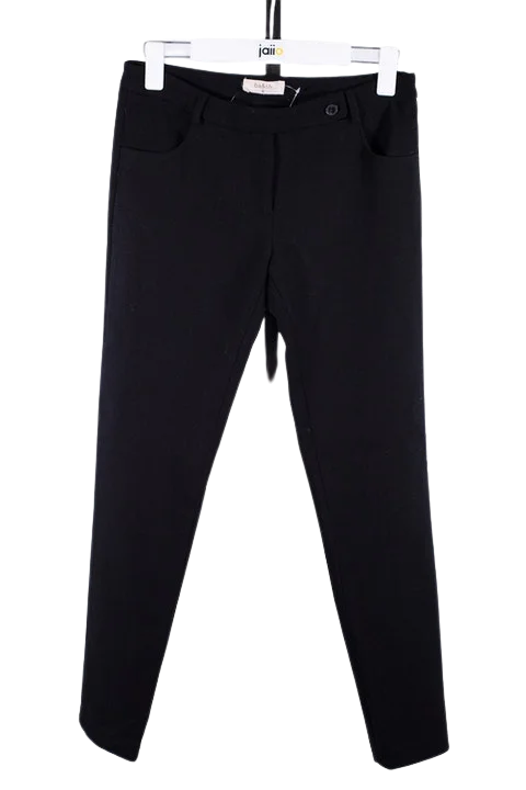Black Fabric Ba&sh Pants