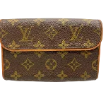 Brown Canvas Louis Vuitton Florentine Pochette