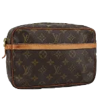 Brown Canvas Louis Vuitton Compiegne