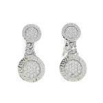 Silver White Gold Bvlgari Earrings