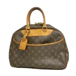 Brown Fabric Louis Vuitton Deauville 