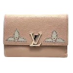 Pink Leather Louis Vuitton Capucines