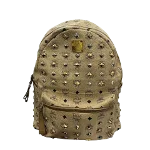 Beige Leather MCM Backpack