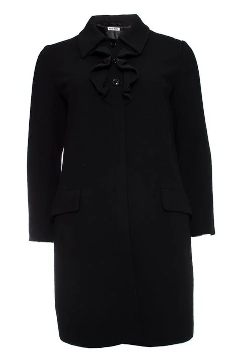 Black Wool Miu Miu Coat
