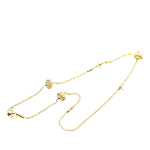 Gold Metal Yves Saint Laurent Necklace