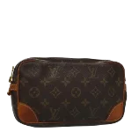 Brown Canvas Louis Vuitton Marly Dragonne