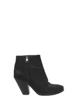 Black Leather All Saints Boots