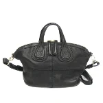 Black Leather Givenchy Nightingale