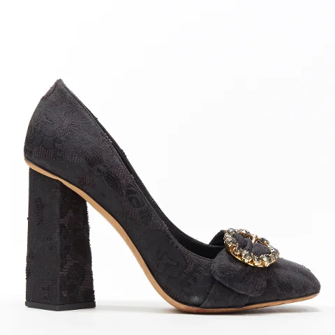 Black Fabric Dolce & Gabbana Heels