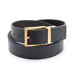 Black Leather Bally Belt