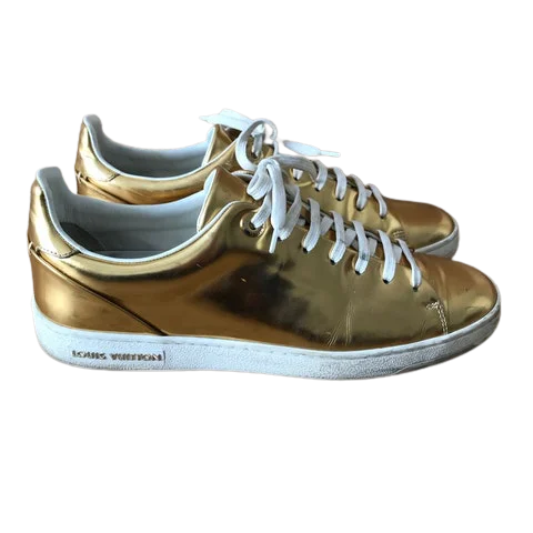 Gold Leather Louis Vuitton Sneakers