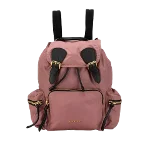 Pink Leather Burberry Backpack