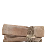 Brown Suede Jimmy Choo Clutch