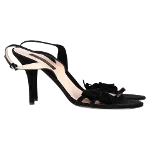 Black Velvet Sergio Rossi Sandals