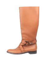 Brown Leather Salvatore Ferragamo Boots