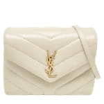 White Leather Yves Saint Laurent Crossbody Bag