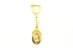 Gold Metal Dior Key Chain