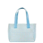 Blue Canvas Chanel Shopper