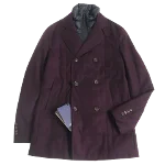 Burgundy Canvas Loro Piana Coat