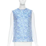 Blue Acetate Calvin Klein Top