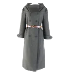 Grey Fabric Prada Coat