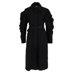 Black Wool Dries Van Noten Coat