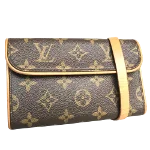 Brown Canvas Louis Vuitton Florentine Pochette