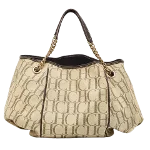 Beige Leather Carolina Herrera Handbag