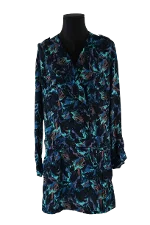 Green Viscose Antik Batik Dress